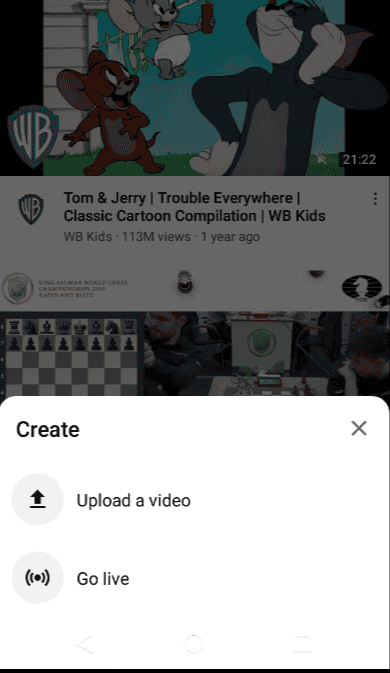 Upload een video