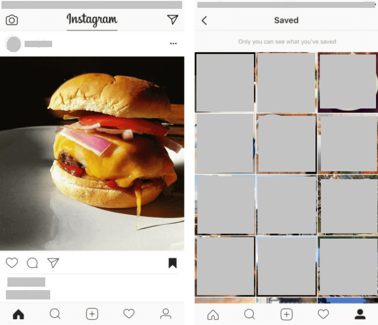 Bookmark the photo Wie man Fotos auf Instagram im Jahr 2022 speichert