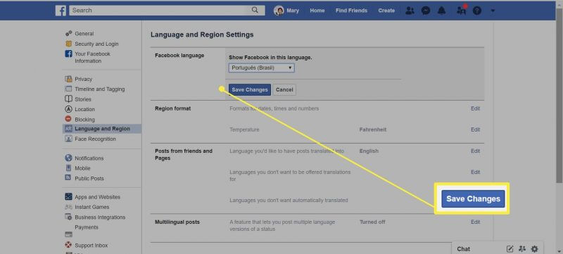 Facebook save changes Eine Schritt-für-Schritt-Anleitung zum Ändern der Sprache auf Facebook