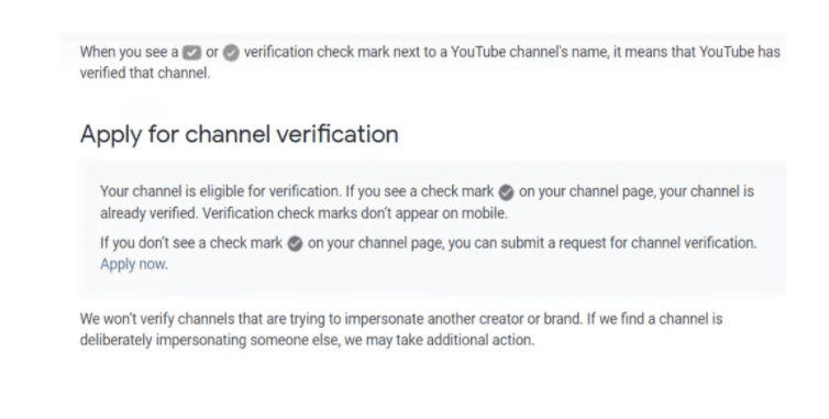 YouTube Apply for channel verification 5 Einfacher Weg zur Verifizierung Ihres YouTube-Kontos